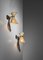 French Diabolo Wall Lights in style of Mathieu Matégot, 1950s, Set of 2 4