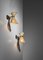 French Diabolo Wall Lights in style of Mathieu Matégot, 1950s, Set of 2, Image 4