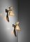 French Diabolo Wall Lights in style of Mathieu Matégot, 1950s, Set of 2 9