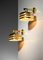 Scandinavian Brass V361 Wall Sconces attributed to Hans Agne Jakobsson for Hans-Agne Jakobsson Ab Markaryd, 1950s, Set of 2 9