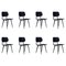 Set/8 sedie Revolt attribuite a Friso Kramer, Paesi Bassi, anni '60, set di 8, Immagine 1