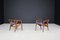 Sculptural Stools in Walnut attributed to Gio Ponti for Cassina, Italy, 1950s, Set of 2, Image 4