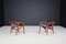 Sculptural Stools in Walnut attributed to Gio Ponti for Cassina, Italy, 1950s, Set of 2, Image 2