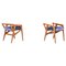 Sculptural Stools in Walnut attributed to Gio Ponti for Cassina, Italy, 1950s, Set of 2 1