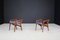 Sculptural Stools in Walnut attributed to Gio Ponti for Cassina, Italy, 1950s, Set of 2, Image 10