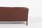 Vintage Brown Leather Sofa from Mogens Hansen, Denmark, 1980s, Image 8