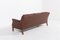 Vintage Brown Leather Sofa from Mogens Hansen, Denmark, 1980s 6