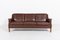 Vintage Brown Leather Sofa from Mogens Hansen, Denmark, 1980s 2