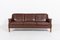 Vintage Brown Leather Sofa from Mogens Hansen, Denmark, 1980s, Image 2