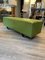Green Capitonné Leather Bench with Steel Feet from Knoll International, 1990s 3
