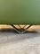 Green Capitonné Leather Bench with Steel Feet from Knoll International, 1990s 4