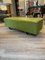 Green Capitonné Leather Bench with Steel Feet from Knoll International, 1990s 2