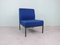 Vintage Blue Fabric Armchair 1