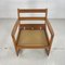 Teak Rocking Chair with Blue Upholstery by France & Son for Cado, Denmark, 1960s, Image 7