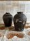 Ollas para almacenar vino de arroz de cerámica esmaltada china del siglo XVII. Juego de 2, Imagen 14