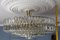 Große Mid-Century Modern Kristallglas Deckenlampe mit 12 Leuchten, 1950er 16