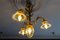 French Louis XVI Style Bronze and Clear Cut Glass Four-Light Chandelier, 1920s 9