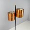 Mid-Century Modern Italian Floor Lamp in Copper, Black Metal and Marble, 1960s, Image 7