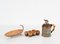 Bar Set in Carved Wood and Brass by Aldo Tura for Macabo, Italy, 1950s, Set of 8, Image 14