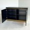 Credenza piccola laccata nera di JC Mahey, Francia, Immagine 3