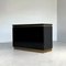 Small Black Lacquered Sideboard by J. C. Mahey, France 1