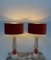 Cordonato D'Oro Table Lamps in Murano Glass from Barovier & Toso, 1980s, Set of 2 2
