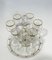 French Crystal Liquer Set, 1900s, Set of 8 2