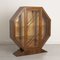 Art Deco Octagonal Display Cabinet in Walnut, 1930s, Image 2