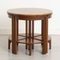 Art Deco Nesting Tables in Walnut with Karelian Birch Top, 1930, Set of 4 2