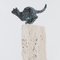 Cat About to Jump Skulptur von Helle Rask Crawford 3