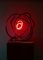 Kleine rote Neon Orb Lampe von Mark Beattie 2