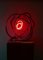 Small Red Neon Orb Lamp by Mark Beattie, Image 2