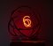 Kleine rote Neon Orb Lampe von Mark Beattie 3