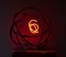 Small Red Neon Orb Lamp by Mark Beattie, Image 3