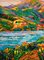 K. Husslein, Fiumi e montagne, Olio su tela, Immagine 8