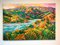 K. Husslein, Ríos y montañas, óleo sobre lienzo, Imagen 1