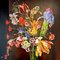 Katharina Husslein, Dancing Tulips, Oil on Canvas 2
