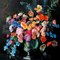 Katharina Husslein, El cielo en una flor silvestre, óleo sobre lienzo, Imagen 2