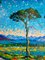 K. Husslein, Romance de verano, óleo sobre lienzo, Imagen 3