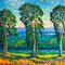 K. Husslein, Aquellas noches de verano, óleo sobre lienzo, Imagen 2