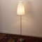 Hohe Vintage Stehlampe in Weiß mit handgefertigtem Lampenschirm in Weiß, Italien, 1990er 5