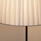 Vintage Chrome Coloured Floor Lamp with Handmade White Shade, Italy, Image 9