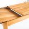 Mesa extensible y sillas de diseño racionalista de madera de olmo, Francia, años 70. Juego de 5, Imagen 9
