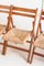 Juego de mesa racionalista vintage y sillas plegables de madera de pino, haya y Enea, Francia, años 70. Juego de 5, Imagen 13