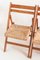 Vintage Rationalist Table Set and Folding Chairs in Pine Wood, Beech and Enea, France, 1970s, Set of 5, Image 12