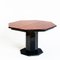 Octagonal Extendable Dining Table in Lacquered Wood with Black Marble Foot attributed to Roche Bobois, France, 1980s 1