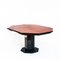 Octagonal Extendable Dining Table in Lacquered Wood with Black Marble Foot attributed to Roche Bobois, France, 1980s 6