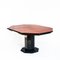 Octagonal Extendable Dining Table in Lacquered Wood with Black Marble Foot attributed to Roche Bobois, France, 1980s, Image 6