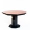 Octagonal Extendable Dining Table in Lacquered Wood with Black Marble Foot attributed to Roche Bobois, France, 1980s 4