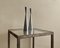 Minimalist Patinated Steel and Glass End Table, United Kingdom, 1990s 6